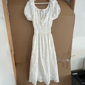 Madewell Sophia White Midi Dress size XXS